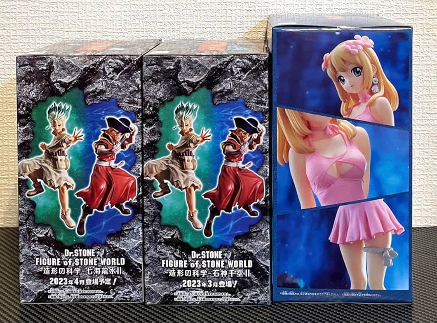 Amazon | Dr.STONE フィギュア 石神千空 七海龍水 コハク 3体